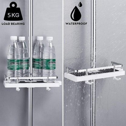 Wall Mount Shelves Shower Caddy Organizer Tension Pole Caddy Bathroom Shelf