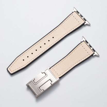 Leather Magnetic Buckle Strap for Apple Watch