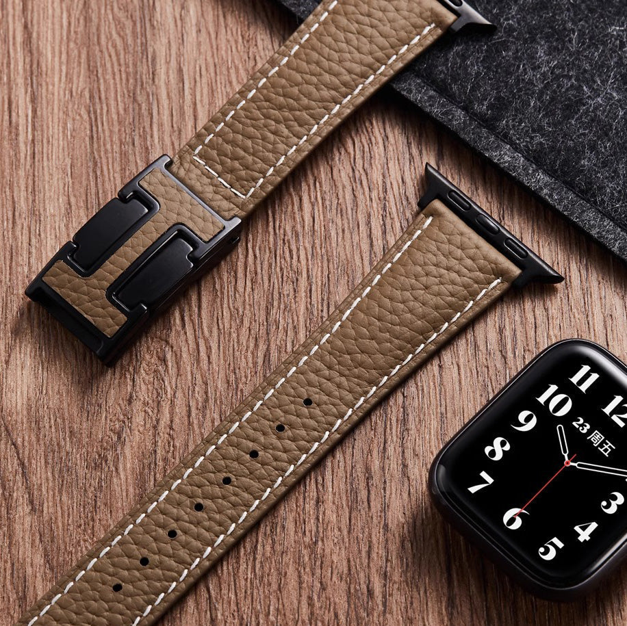 Leather Magnetic Buckle Strap for Apple Watch