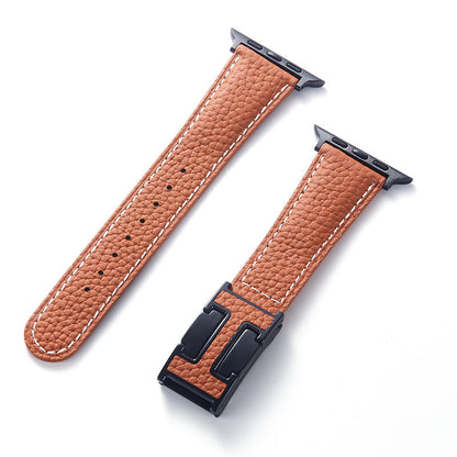 Leather Magnetic Buckle Strap for Apple Watch